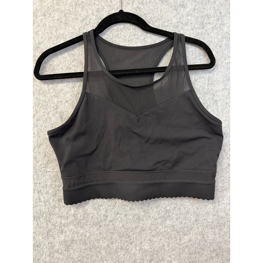 Ziya Active Black Racer Back Sports Bra Woman's‎ size XXL